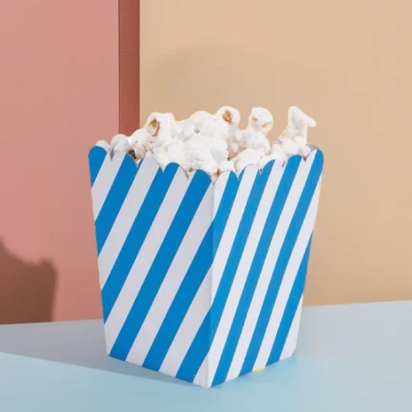 Blue Popcorn Boxes