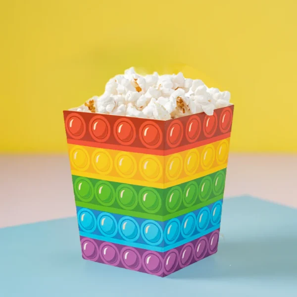 Colorful Popcorn Boxes