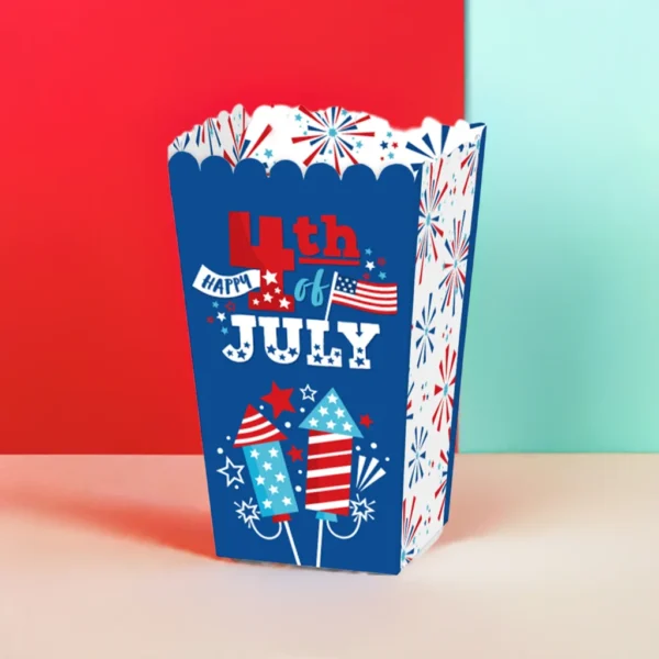 Independence Day Popcorn Boxes