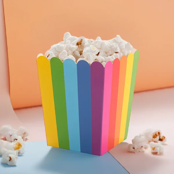 Rainbow Popcorn Boxes