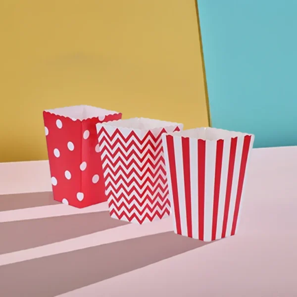 Red and White Popcorn Boxes - Image 3