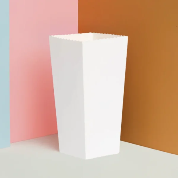 White Popcorn Boxes